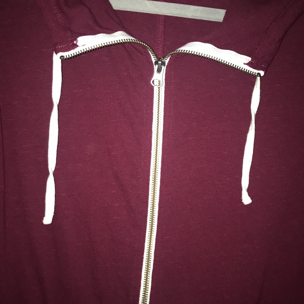 Maroon Full-Length Zip-Up Jacket - Picture 2 of 6